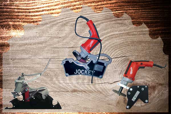 Various grinders for sharpening inserted tooth blades.